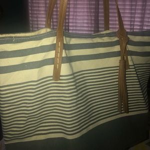 Demin Blue/Cream Bag